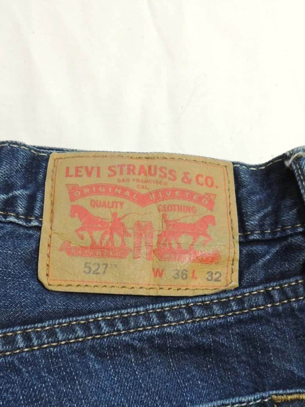 Levi 527 Jeans Vintage 2004 Men 36x32 Pockets Outdoor Work Denim Blue Jeans